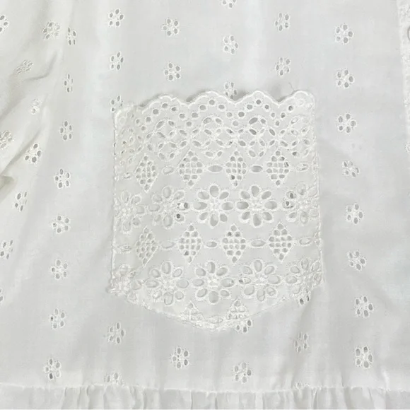 Vintage Bonnie Srauss  Maxi Dress Women's  Embroidered Size 10 White - Picture 5 of 16